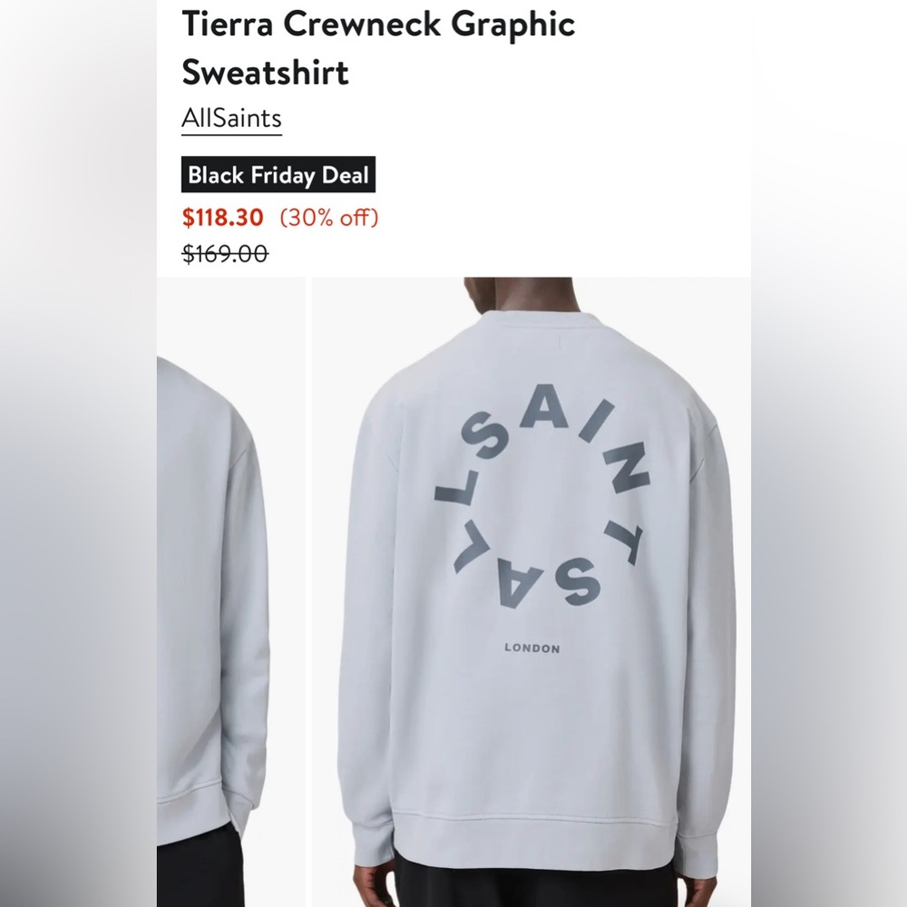 All Saints Tierra Crewneck Sweater